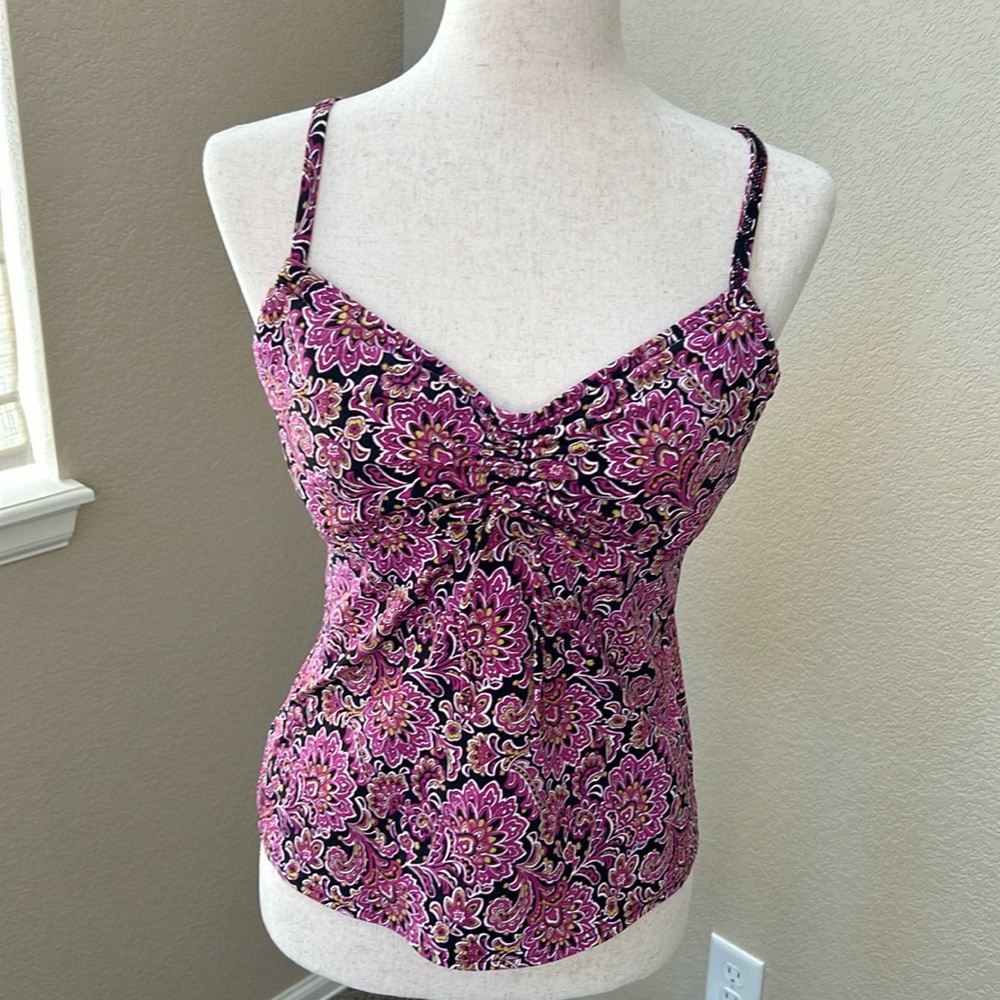 Lands End women’s tankini top size 8